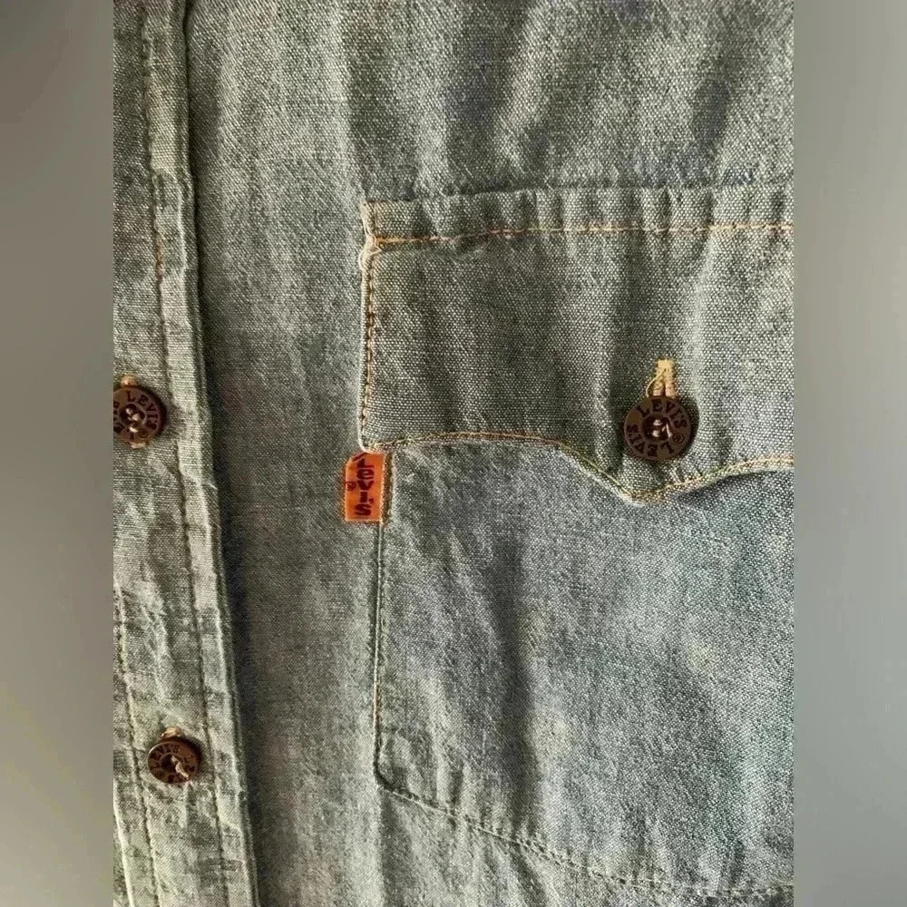 LEVIs VINTAGE ORANGE TAB Denim Shirt - Picture 3 of 8